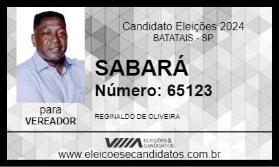 Candidato SABARÁ 2024 - BATATAIS - Eleições