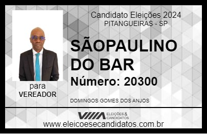 Candidato SÃOPAULINO DO BAR 2024 - PITANGUEIRAS - Eleições