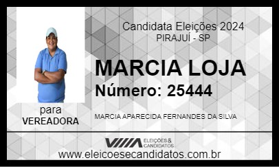 Candidato MARCIA LOJA 2024 - PIRAJUÍ - Eleições