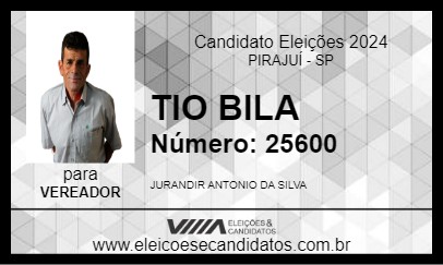 Candidato TIO BILA 2024 - PIRAJUÍ - Eleições