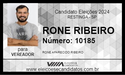 Candidato RONE RIBEIRO 2024 - RESTINGA - Eleições