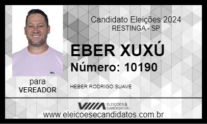 Candidato HEBER XUXU 2024 - RESTINGA - Eleições