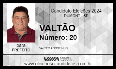 Candidato VALTÃO 2024 - DUMONT - Eleições