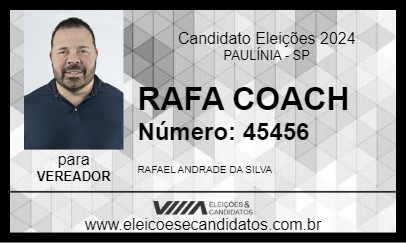 Candidato RAFA COACH 2024 - PAULÍNIA - Eleições