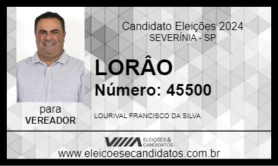 Candidato LORÂO 2024 - SEVERÍNIA - Eleições