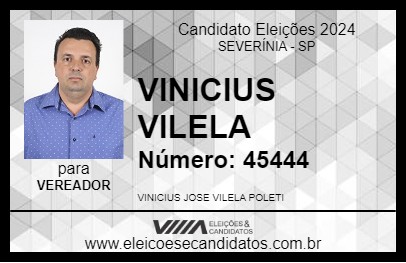 Candidato VINICIUS VILELA 2024 - SEVERÍNIA - Eleições