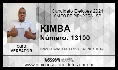 Candidato KIMBA 2024 - SALTO DE PIRAPORA - Eleições