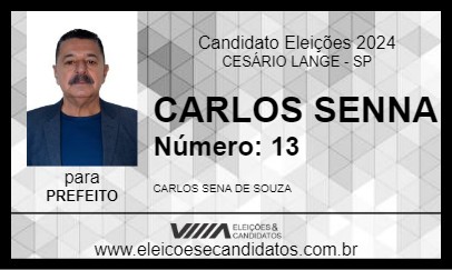 Candidato CARLOS SENNA 2024 - CESÁRIO LANGE - Eleições