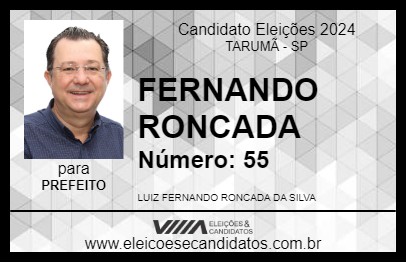 Candidato FERNANDO RONCADA 2024 - TARUMÃ - Eleições