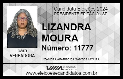 Candidato LIZANDRA MOURA 2024 - PRESIDENTE EPITÁCIO - Eleições