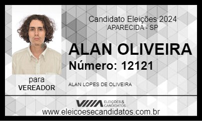 Candidato ALAN OLIVEIRA 2024 - APARECIDA - Eleições