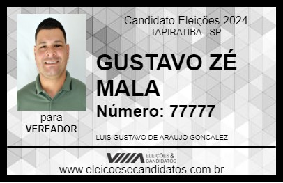 Candidato GUSTAVO ZÉ MALA 2024 - TAPIRATIBA - Eleições