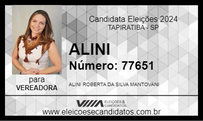 Candidato ALINI 2024 - TAPIRATIBA - Eleições