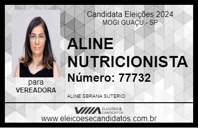 Candidato ALINE NUTRICIONISTA 2024 - MOGI GUAÇU - Eleições