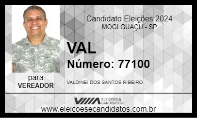 Candidato VAL 2024 - MOGI GUAÇU - Eleições