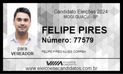 Candidato FELIPE PIRES 2024 - MOGI GUAÇU - Eleições