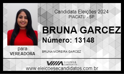 Candidato BRUNA GARCEZ 2024 - PIACATU - Eleições