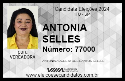 Candidato ANTONIA SANTOS 2024 - ITU - Eleições