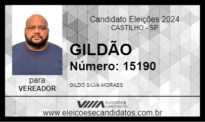 Candidato GILDÃO 2024 - CASTILHO - Eleições