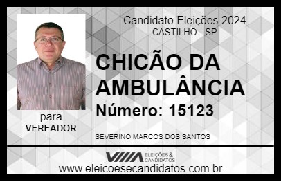 Candidato CHICÃO 2024 - CASTILHO - Eleições