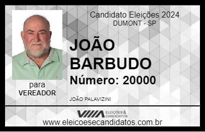 Candidato JOÃO BARBUDO 2024 - DUMONT - Eleições