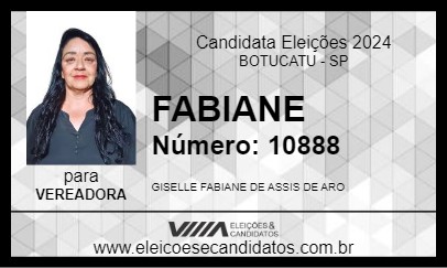 Candidato FABIANE 2024 - BOTUCATU - Eleições