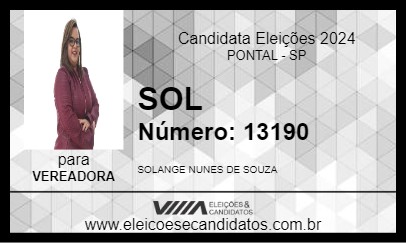 Candidato SOL 2024 - PONTAL - Eleições