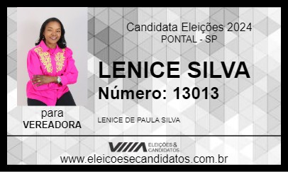 Candidato LENICE SILVA 2024 - PONTAL - Eleições