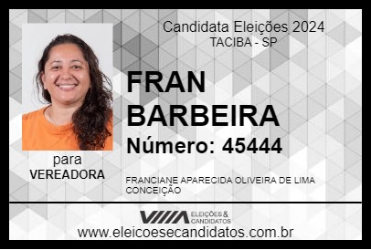 Candidato FRAN BARBEIRA 2024 - TACIBA - Eleições