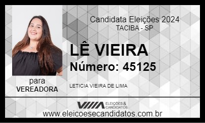 Candidato LÊ VIEIRA 2024 - TACIBA - Eleições