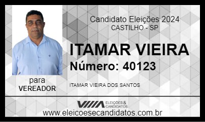 Candidato ITAMAR VIEIRA 2024 - CASTILHO - Eleições