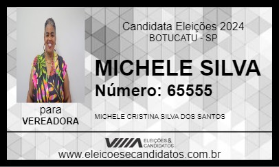 Candidato MICHELE SILVA 2024 - BOTUCATU - Eleições