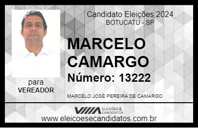 Candidato MARCELO CAMARGO 2024 - BOTUCATU - Eleições