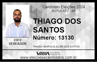 Candidato THIAGO ALVES 2024 - BOTUCATU - Eleições