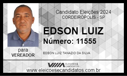 Candidato EDSON CEARÁ 2024 - CORDEIRÓPOLIS - Eleições