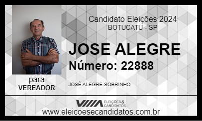 Candidato JOSE ALEGRE 2024 - BOTUCATU - Eleições