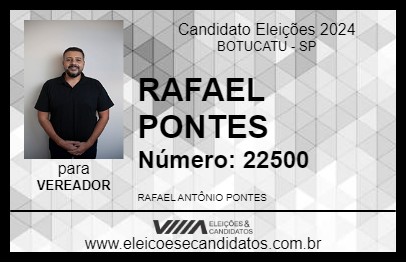 Candidato RAFAEL PONTES 2024 - BOTUCATU - Eleições