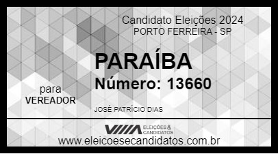 Candidato PARAÍBA 2024 - PORTO FERREIRA - Eleições