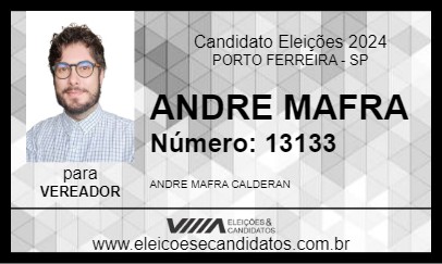 Candidato ANDRE MAFRA 2024 - PORTO FERREIRA - Eleições