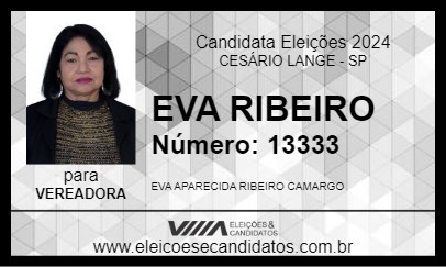 Candidato EVA RIBEIRO 2024 - CESÁRIO LANGE - Eleições