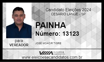 Candidato PAINHA 2024 - CESÁRIO LANGE - Eleições