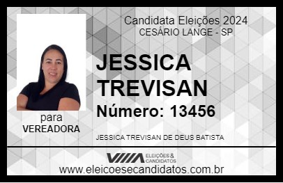 Candidato JESSICA TREVISAN 2024 - CESÁRIO LANGE - Eleições