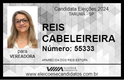 Candidato REIS CABELEIREIRA 2024 - TARUMÃ - Eleições