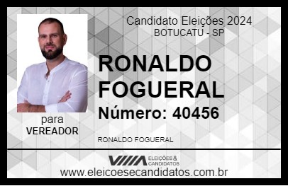 Candidato RONALDO FOGUERAL 2024 - BOTUCATU - Eleições