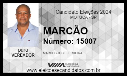 Candidato MARCÃO 2024 - MOTUCA - Eleições