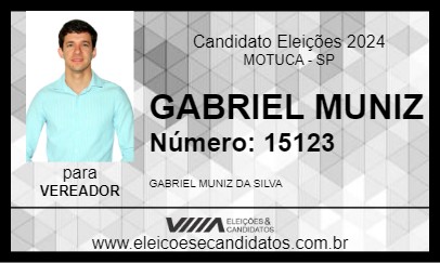 Candidato GABRIEL MUNIZ 2024 - MOTUCA - Eleições