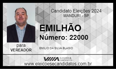 Candidato EMILHÃO 2024 - MANDURI - Eleições