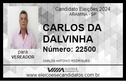 Candidato CARLOS DA DALVINHA 2024 - ARAMINA - Eleições