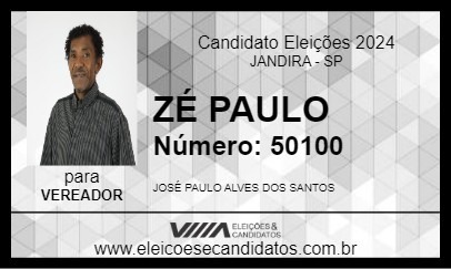 Candidato ZÉ PAULO 2024 - JANDIRA - Eleições