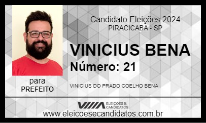 Candidato VINICIUS BENA 2024 - PIRACICABA - Eleições